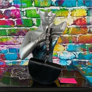 NWT~Betsey Johnson Half Moon Clutch